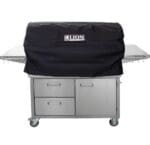 Lion Premium Grills Freestanding 40-Inch 5-Burner Gas Grill – L90000 with free grill cover installed