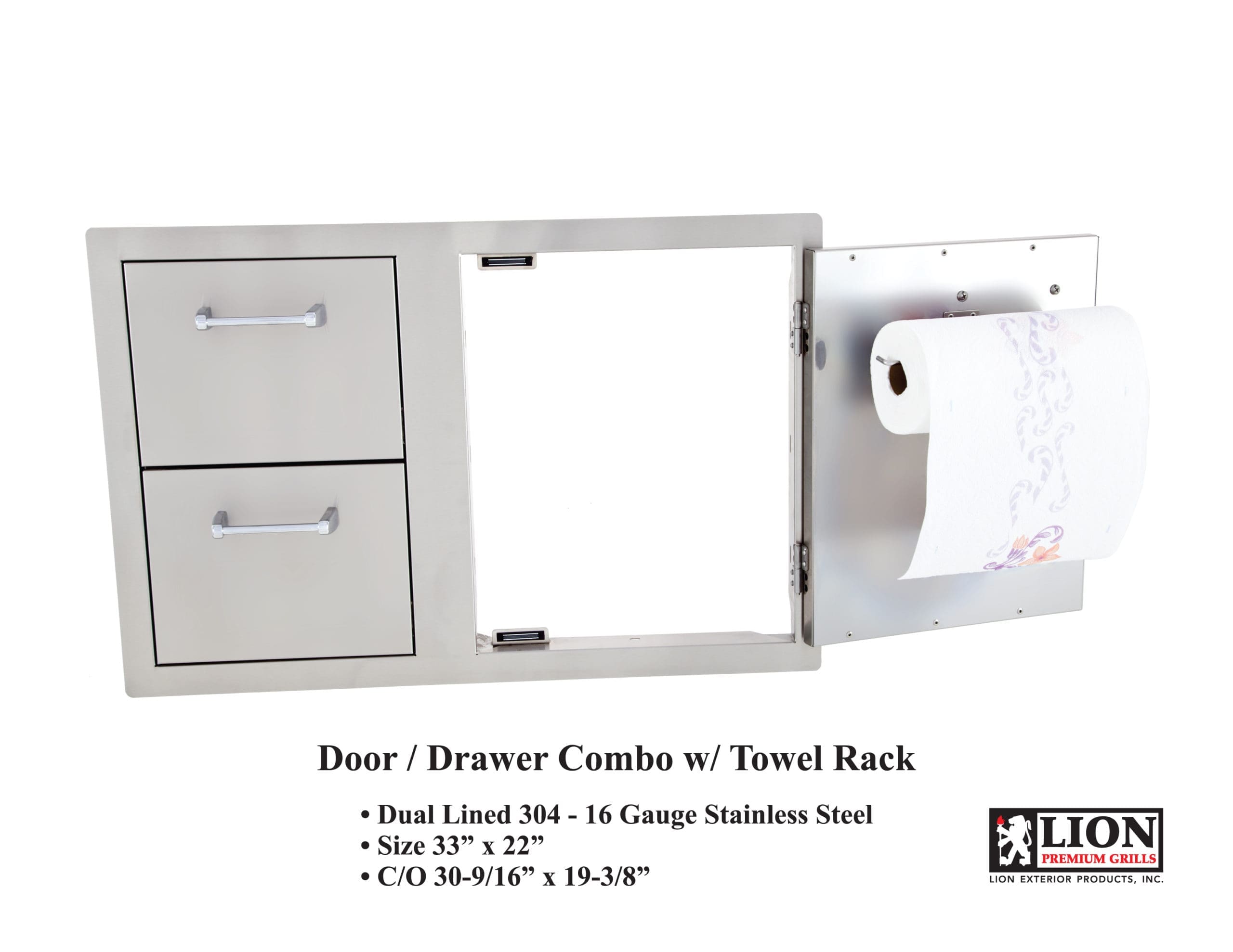 Lion Package Deal - L75000, 33 Double Door, Double Drawers, Sink