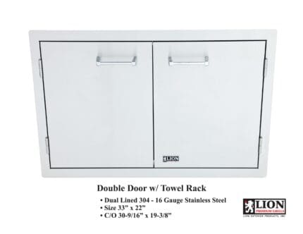 Lion BBQ Double Doors