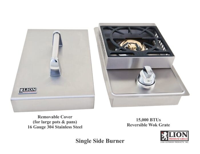 Lion Single Side Burner with Removable Cover