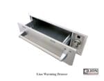 Lion Premium Grills 30-Inch Built-In Electric 120V Warming Drawer – WD256103 Open drawer view