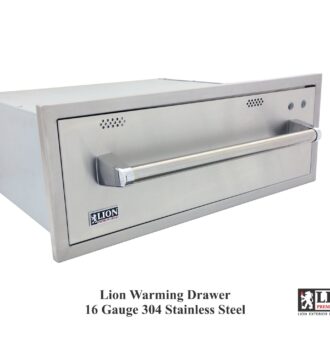 Lion Premium Grills 30-inch Warming Drawer Side View - WD256103