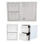 Double Drawer and Door and Drawer Combination