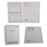 Multi Function Bin and Vertical Access Door with Door and Drawer Combination