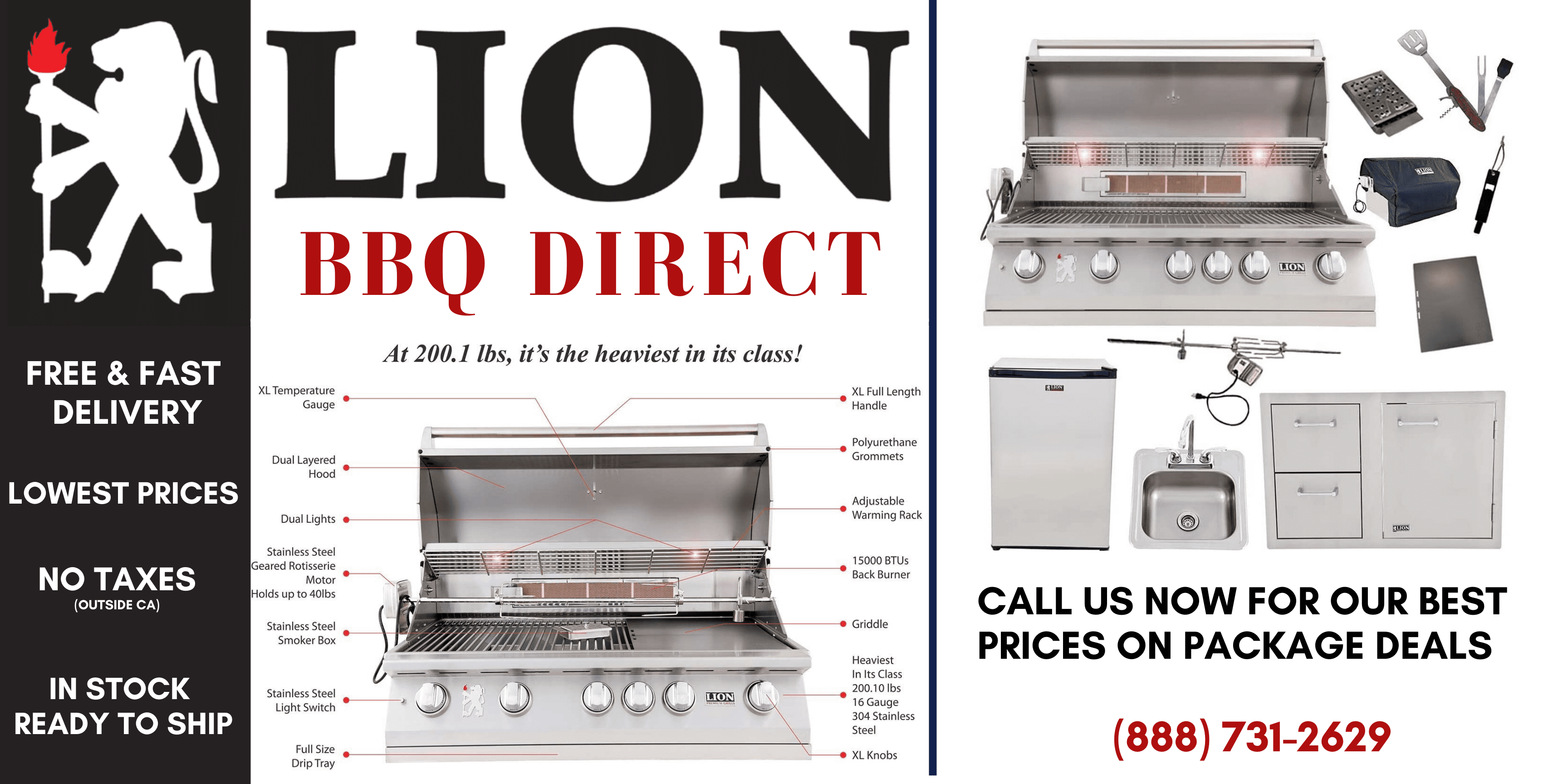 Lion BBQ Direct banner