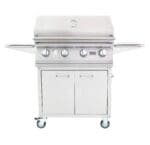 Lion Premium Grills Freestanding L60000 32-Inch 4-Burner Gas Grill available in liquid propane and natural gas