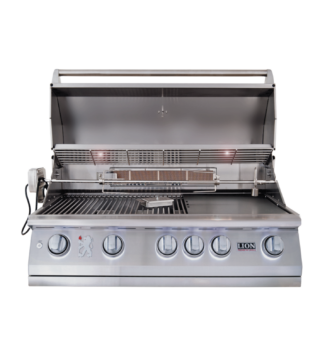 Lion Premium Grills L90000 40-Inch Stainless Steel Built-In Grill Open