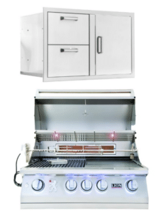 Lion Premium Grills 32-inch Grill – L75000 – with Made in USA 32″ Door/Drawer Combination Package Deal