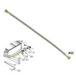 Lion Premium Grills Flexline from Manifold to Regulator -17743
