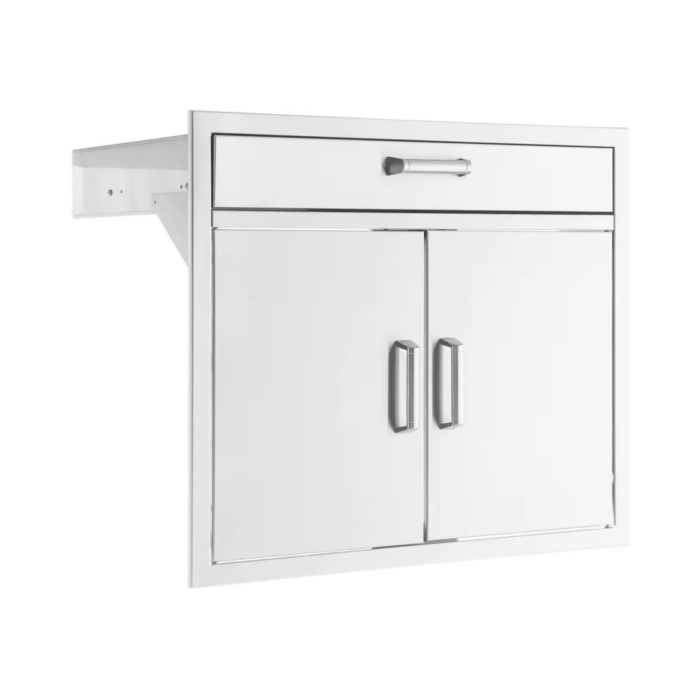 30-Inch Stainless Steel Double Door & Single Utility Drawer Combo