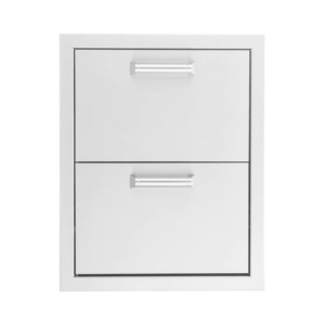 PCM 16-Inch Stainless Steel Double Access Drawer – BBQ-260-DRW2