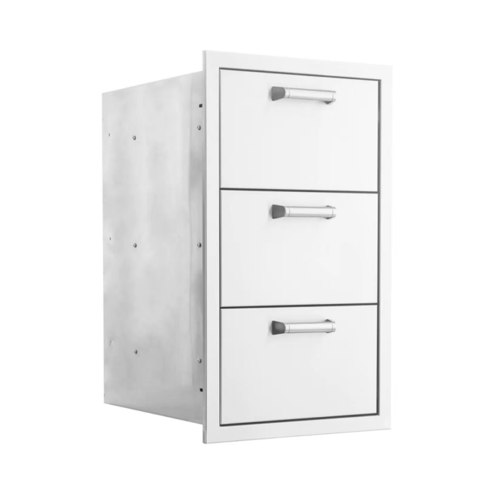 16-Inch Stainless Steel Triple Access Drawer - PCM Series