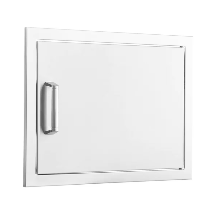 Horizontal 24-Inch Stainless Steel Reversible Single Access Door