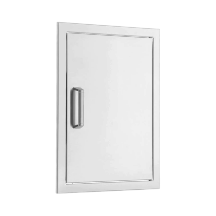 PCM Vertical 18-Inch Stainless Steel Reversible Single Access Door - BBQ-260-SV-1420