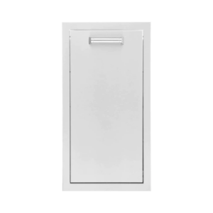 PCM 13-Inch Stainless Steel Narrow Roll-Out Trash Bin – BBQ-260-TRNW-DRW
