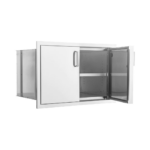 PCM 32-Inch Stainless Steel Sealed Dry Storage Pantry With Shelf - BBQ-260-DRY-STG Open