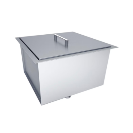 Premium OverUnder 20 X 20 X 12-Inch Height Single Basin Sink WCover - B-SK20