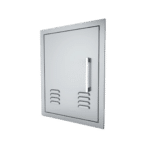 Sunstone Signature Series 14x20 Left Swing Vertical Vented Single Door – BA-VDVL1420 Side View