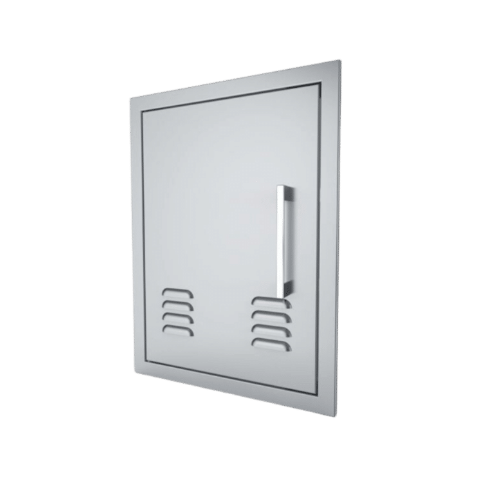 Sunstone Signature Series 14x20 Left Swing Vertical Vented Single Door – BA-VDVL1420 Side View