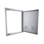 Sunstone Signature Series 17x24 Right Swing Vertical Vented Single Door – BA-VDVR1724 open