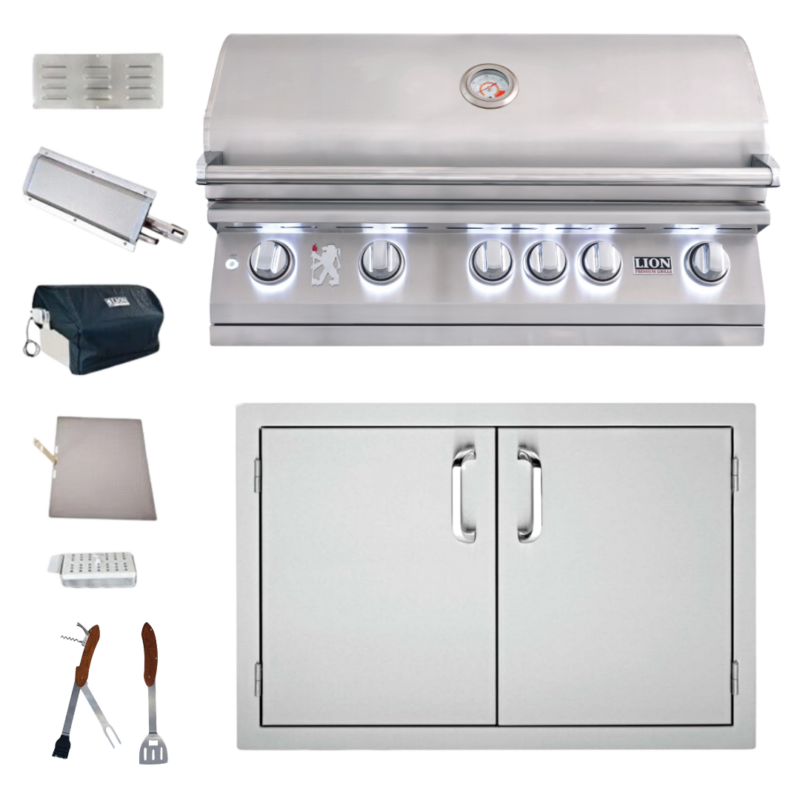 Lion L90000 Grill Package Deal with Free Door