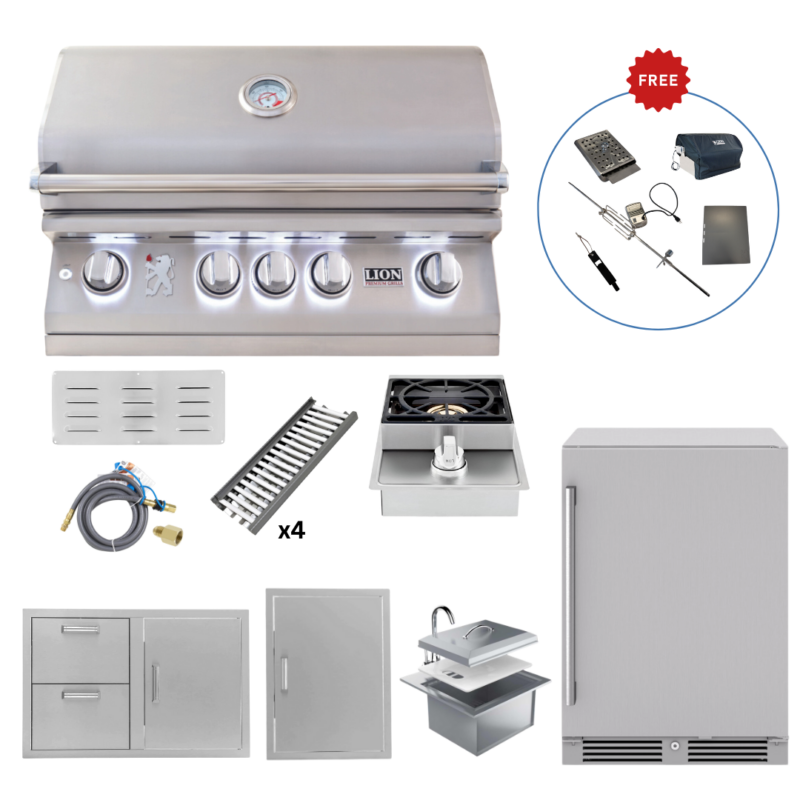 Lion Outdoor Kitchen Lux Packages