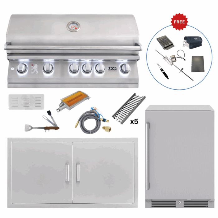 LUX90-P003 Lion Outdoor Kitchen Lux Package