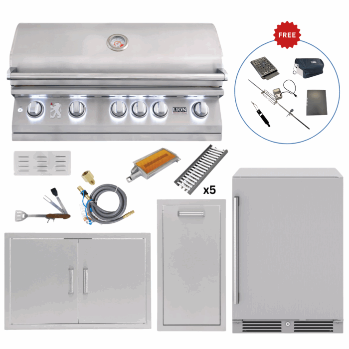 LUX90-P004 Lion Outdoor Kitchen Lux Package Lion L90000