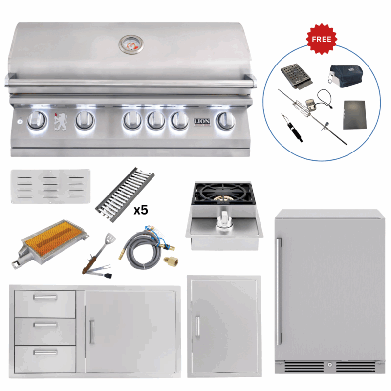 LUX90-P009 Lion Outdoor Kitchen Lux Package