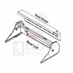 Lion Premium Grills Rear Lid for 32-In Grills w Back Shield - 24232 + 22715