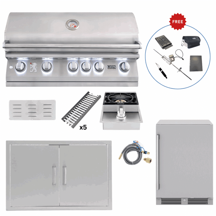 LUX90-P011 Lion Outdoor Kitchen Lux Package