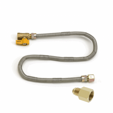 Natural Gas Hose with Valve & Adapter For Lion Grills