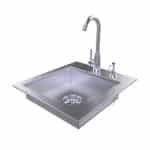 Sunstone ADASK20 20-Inch ADA Compliant Single Sink W Cover & HotCold Faucet - Lifestyle