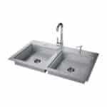 ADA Compliant Double Sink with Covers & Faucet – ADASK37