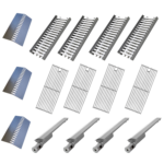 Lion L75000 32-Inch Grill Parts Package 15-Piece: 4 Burners 4 Ceramic Flame Tamers 4 Cooking Grates & 3 Heat Shields