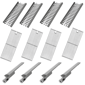 Lion BBQ Direct Lion L75000 32-Inch Grill Parts Package 12-Piece: 4 Burners 4 Ceramic Flame Tamers 4 Cooking Grates