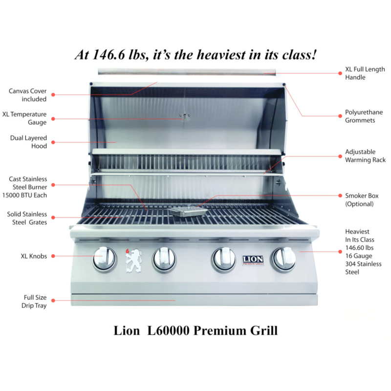 Lion L60000 Grill SPECS