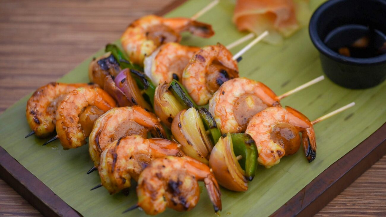 Grilled Shrimp on skewers