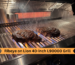 How to grill a ribeye on a gas grill: two ribeye steaks searing on a Lion 40-inch LP9000 gas grill