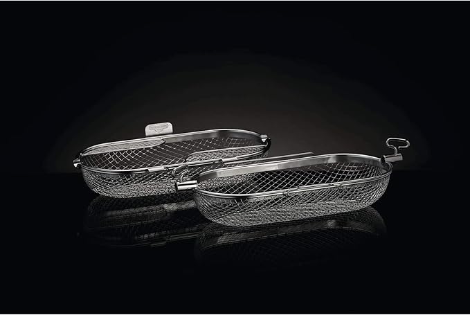 Napoleon rotisserie grill basket open lid compatible with Lion rotisserie kit for rotisserie basket potatoes