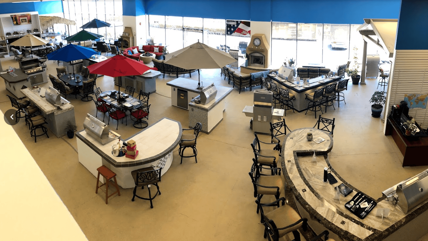 Best of Backyard outdoor kitchen showroom in Riverside, California with built-in grills and BBQ island displays